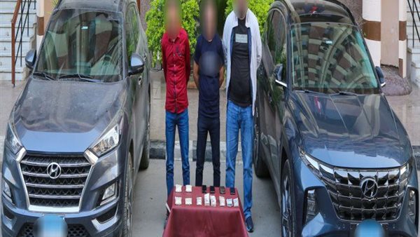 المتهمين والمضبوطات