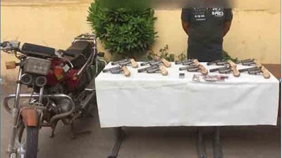 تاجر سلاح.. ضبط عنصر إجرامى بحوزته 10 فرد محلى بالدقهلية