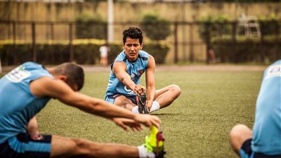 عمرو جمال ينضم لمران طلائع الجيش بعد تعافيه من الإصابة بفيروس كورونا