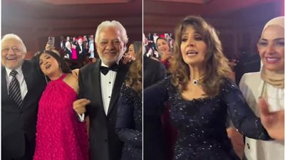 المطربة حنان ترقص في زفاف ابنتها أميرة وحسام حسني يحيي الحفل | فيديو