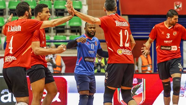 مباراة طائرة الأهلي