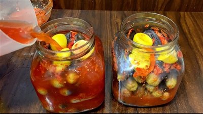 يعيش 10 أيام.. طريقة عمل الباذنجان المخلل في برطمان زي المطاعم