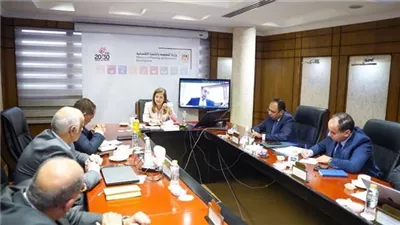 وزيرة التخطيط تناقش مع رئيس مدينة طربول الصناعية أهم الإنجازات 