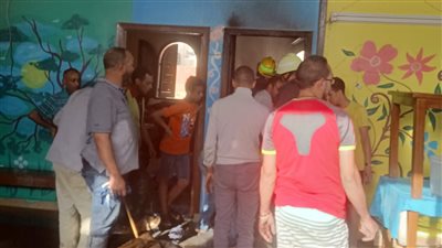 حريق دار ضيافة مرضى السرطان في منطقة الخليفة