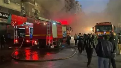 نشوب حريق بمبنى التأهيل المهني في الإسماعيلية 