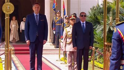 مراسم استقبال رسمية لرئيس البوسنة والهرسك بقصر الاتحادية | صور 