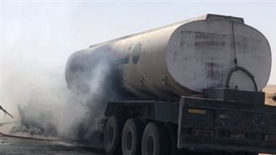 إصابة سائق في حادث تصادم على طريق الفيوم