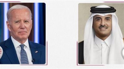 أمير قطر والرئيس الأمريكي يبحثان جهود التوصل لوقف إطلاق النار في غزة