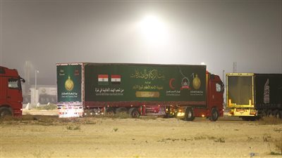 تمهيدًا لدخولها غزة.. 115 شاحنة لبيت الزكاة تصل إلى معبر رفح