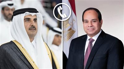 السيسي وأمير قطر يتناولان مستجدات الجهود المشتركة لوقف إطلاق النار في قطاع غزة