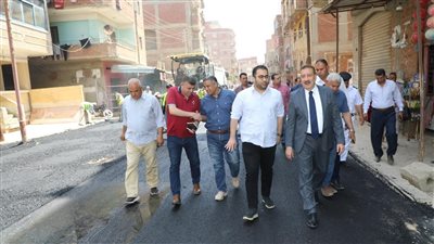 محافظ المنوفية: رصف مدخل عمارات الراهب وتطوير طريق ميت مسعود بتكلفة 24 مليون جنيه