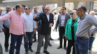 محافظ الجيزة يتفقد نسب تنفيذ المرحلة الثالثة من تطوير وتغطية ترعة المريوطية فيصل