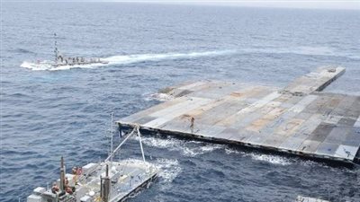 البنتاجون: اكتمال إنشاء 50% من الرصيف البحري في غزة