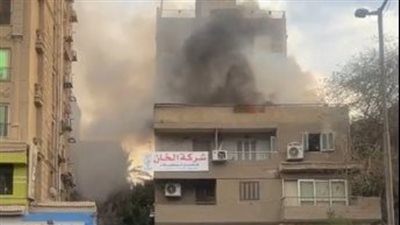 السيطرة على حريق نشب أعلى عقار بالعجوزة