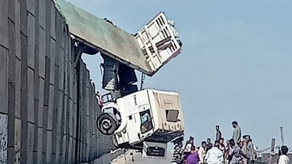 جانب من حادث المنوفية