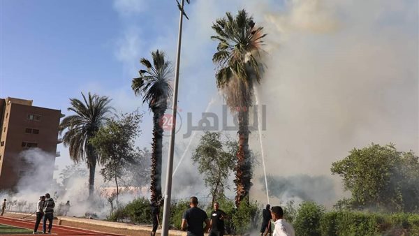 صورة من حريق المنيا