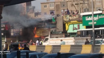 انتداب المعمل الجنائي لفحص أسباب حريق بمخزن في مطعم بالقليوبية 