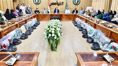 محافظ المنوفية يسلم مساعدات لـ53 حالة إنسانية بتكلفة 400 ألف جنيه
