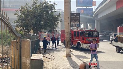 نشوب حريق بمحيط فيلا عبد الحليم حافظ في المهندسين | صور