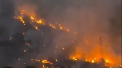 بعد سقوط 20 صاروخًا.. اندلاع حرائق في مستوطنات إسرائيلية