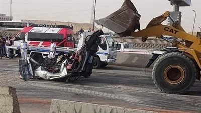 مصرع وإصابة 14 شخصًا إثر اصطدام تريلا بـ12 سيارة ملاكي على الطريق الدائري | بث مباشر