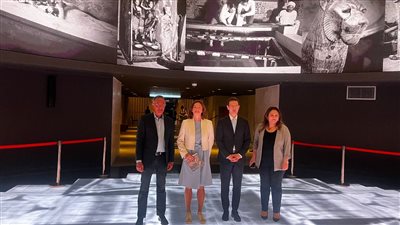 متحف الحضارة يهدي وزيرة خارجية سلوفينيا كتالوج المومياوات الملكية| صور 