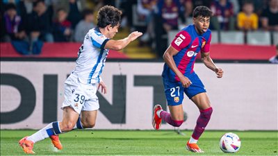 برشلونة يفوز على ريال سوسيداد بثنائية في الدوري الإسباني