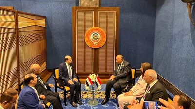 وزير الخارجية سامح شكري يلتقي نظيره اليمني في المنامة