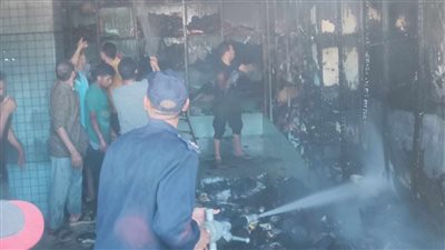 حريق يلتهم محل ملابس بواحة الفرافرة في الوادي الجديد