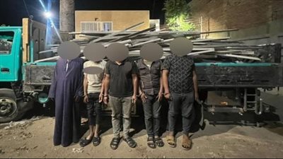 تزن 10 أطنان حديد.. القبض على تشكيل عصابي متهم بسرقة أبراج كهرباء