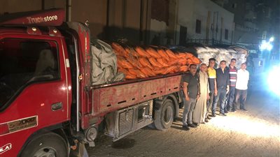 ضبط 16 طن أسمدة زراعية محظور تداولها قبل بيعها في السوق السوداء بالفيوم