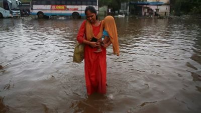 مصرع 7 أشخاص بسبب هطول أمطار غزيرة في جنوب الهند