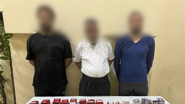 المتهمين والمضبوطات