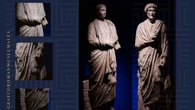 مصنوعة من الرخام.. المتحف اليوناني الروماني يعرض تماثيل لـ المثقفين