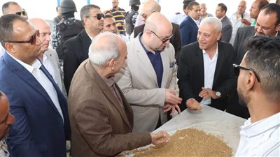 محافظ بني سويف يتابع أعمال توريد القمح المحلي للموسم الحالي | صور 
