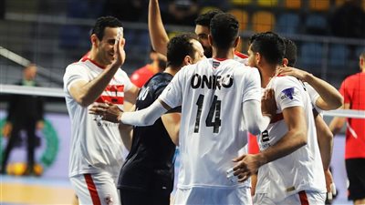 فريق الزمالك للكرة الطائرة يفوز على الشمس في الدوري الممتاز 