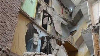 تصدع منزل في كفر طهرمس بالجيزة