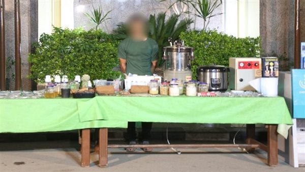 المتهم والمضبوطات