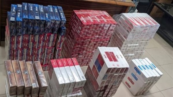 ضبط كمية من السجائر