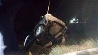 العناية الإلهية تنقذ 4 أشخاص في انقلاب سيارة ملاكي بترعة بالأقصر