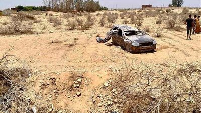 إصابة 4 شباب إثر انقلاب سيارة ملاكي على صحراوي قنا | أسماء