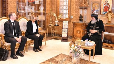 البابا تواضروس يستقبل سفيرة الدنمارك