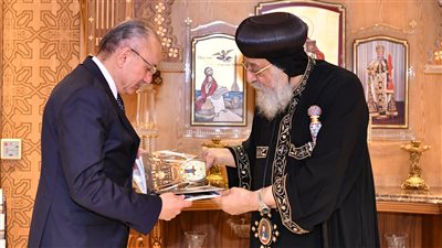  البابا تواضروس يستقبل السفير التركي