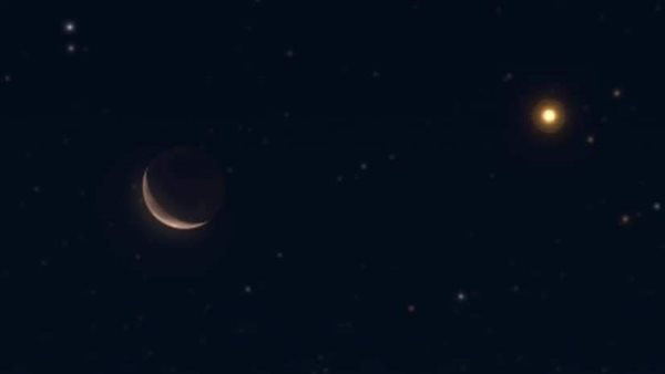 القمر والمريخ 