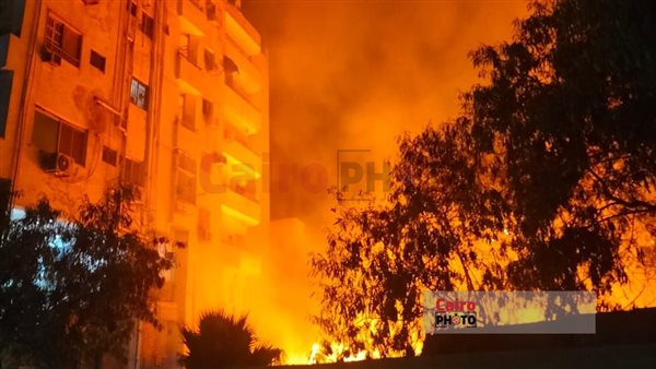 حريق شارع الهرم