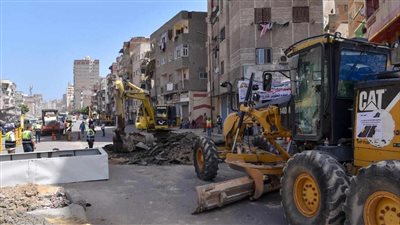 محافظ الإسكندرية يطلق شارة بدء تنفيذ مشروع رصف وتطوير شارع الترعة المردومة