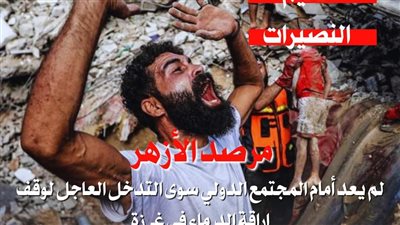 مرصد الأزهر: لم يعد أمام المجتمع الدولي سوى التدخل لوقف إراقة الدماء في غزة