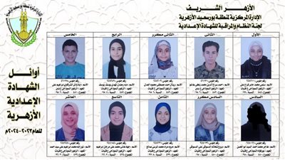 الفتيات يتفوقن.. ننشر أسماء أوائل الشهادة الإعدادية الأزهرية ببورسعيد