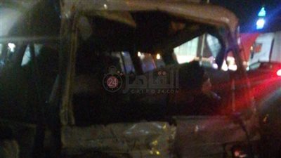 إصابة 3 أشخاص في حادث تصادم سيارتين بطريق القاهرة الإسكندرية الزراعي بطوخ