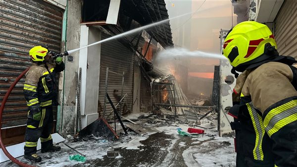 حريق سوق المنامة